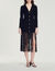 Velour knit dress