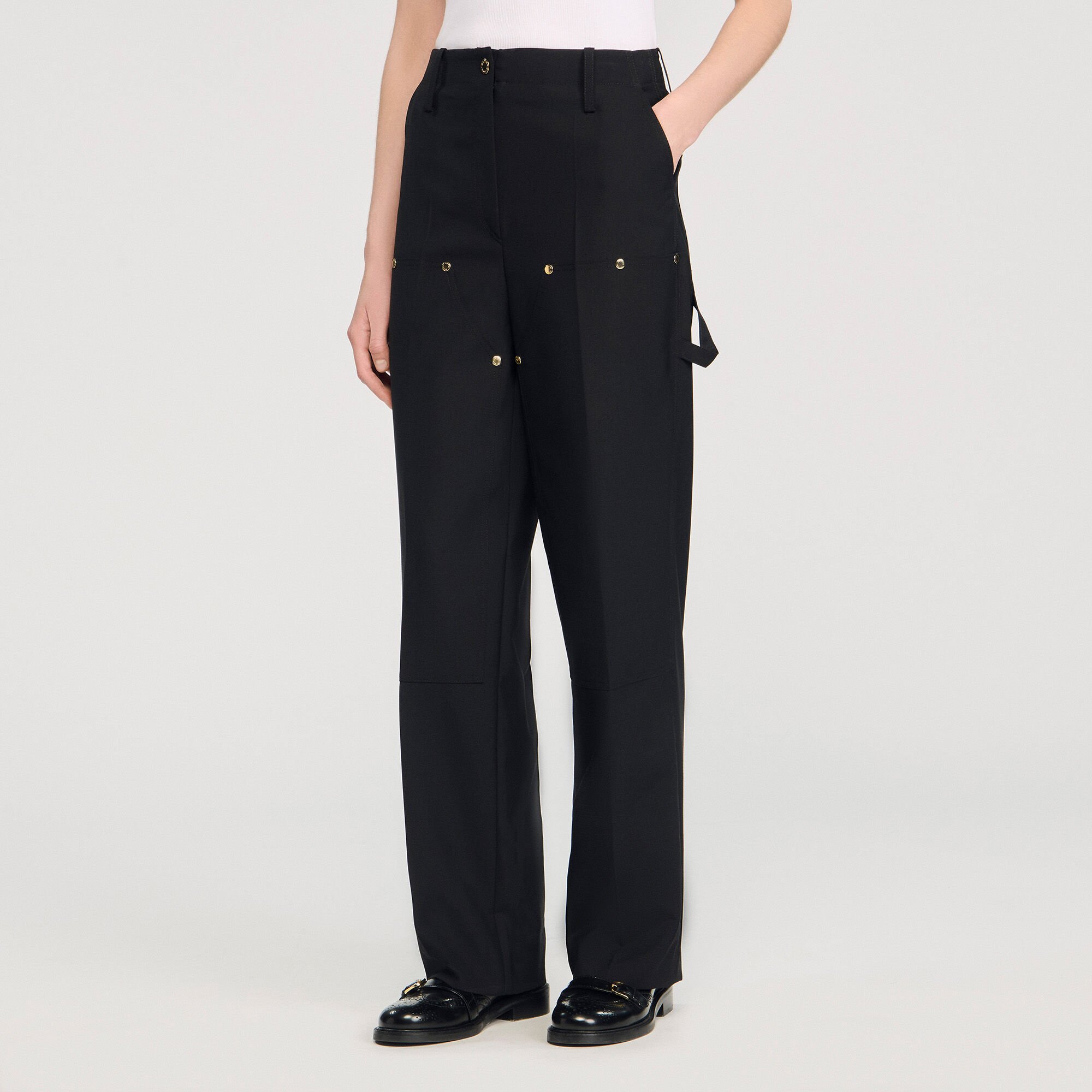 Rivet floaty trousers
