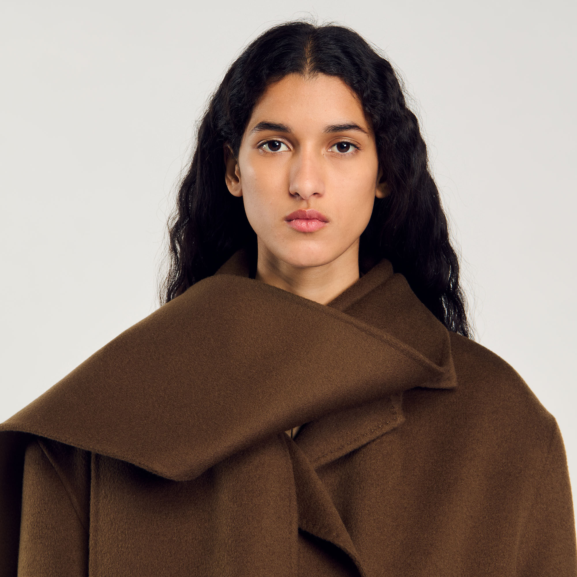 Oversized wool coat