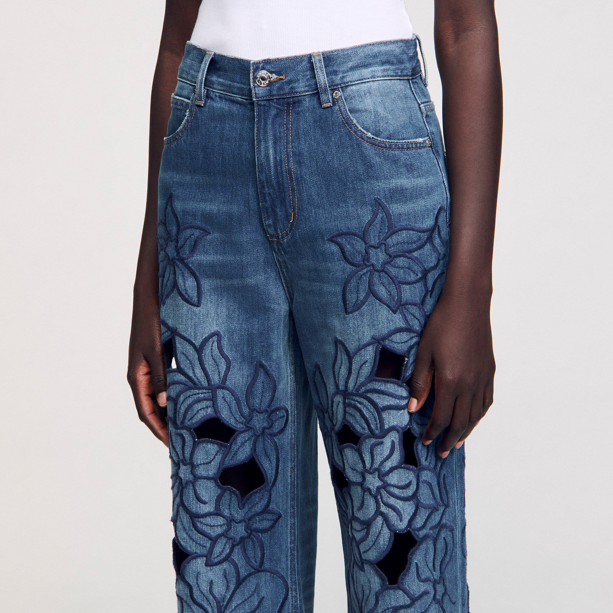 Embroidered jeans