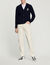 Wool cardigan with S patch
