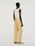 Wide pleated cotton-linen trousers