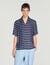 Striped boat neck shirt