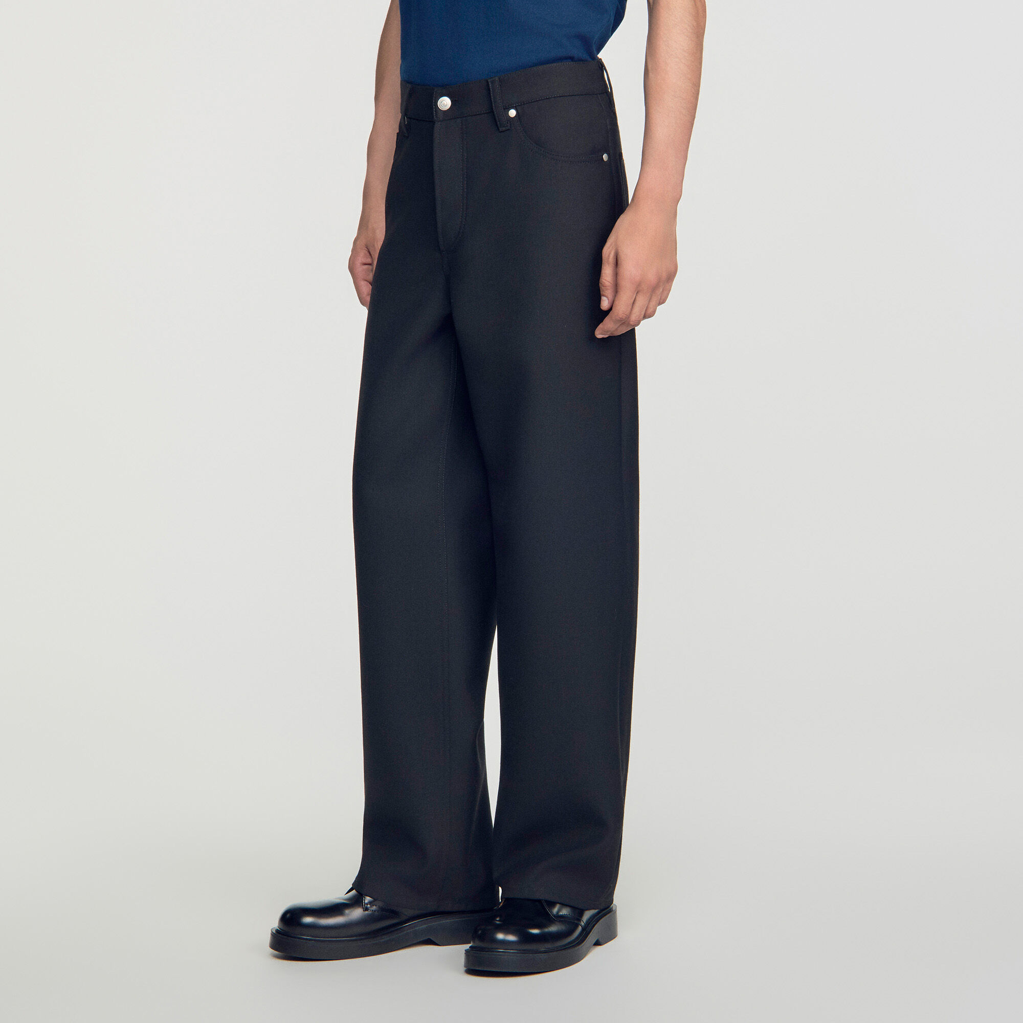 Straight-leg 5-pocket trousers