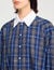 Rhinestone check shirt