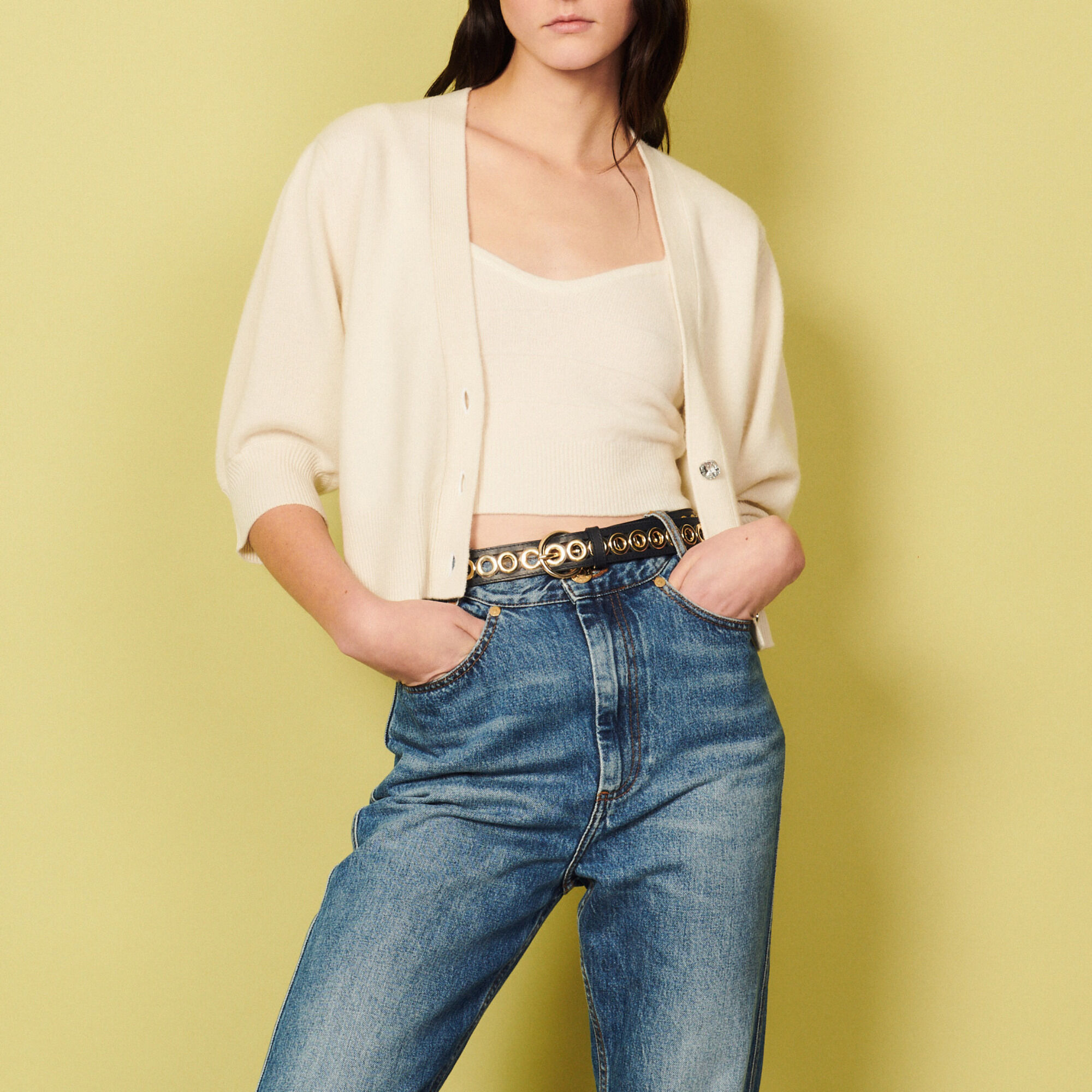 Knitted crop top