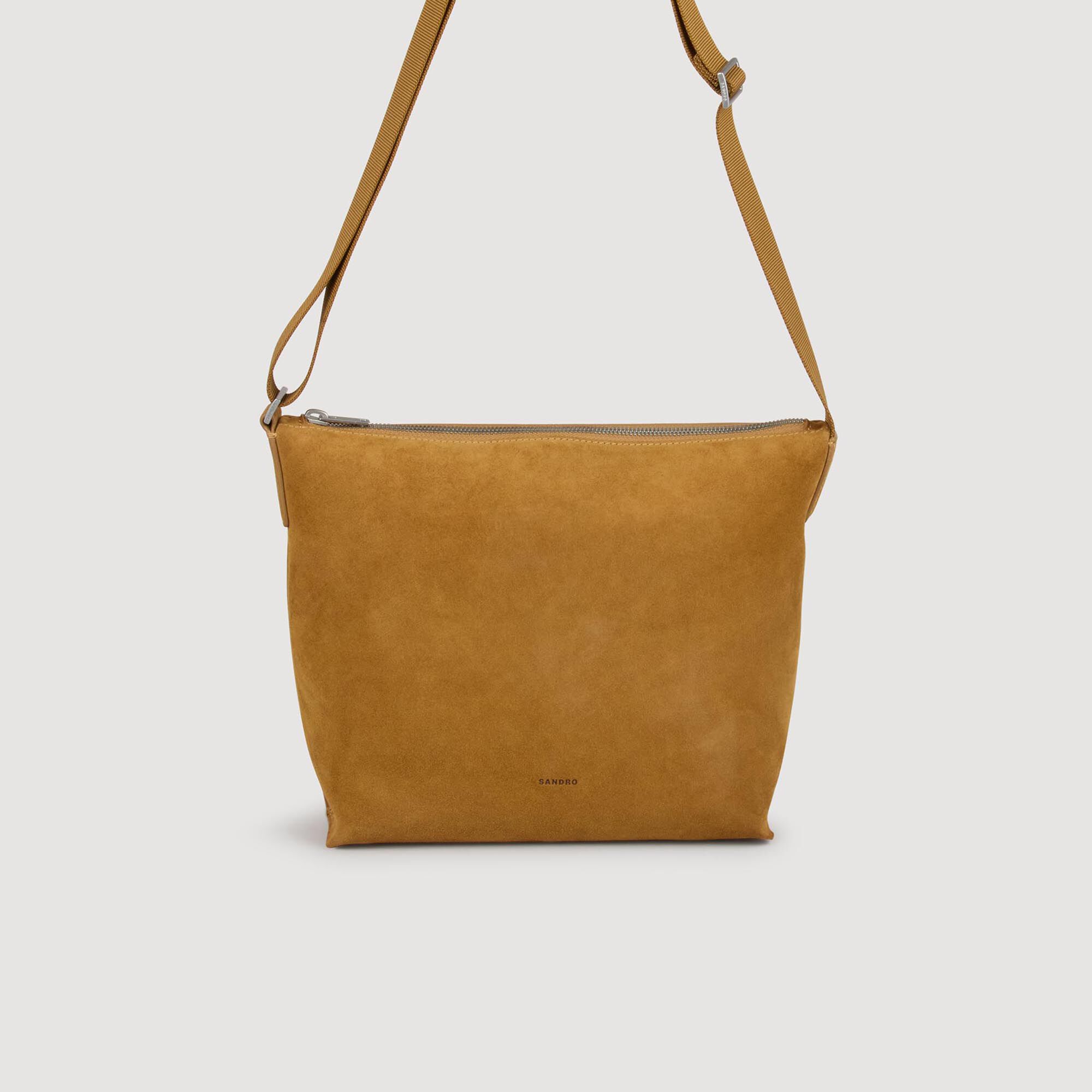 Suede hobo bag
