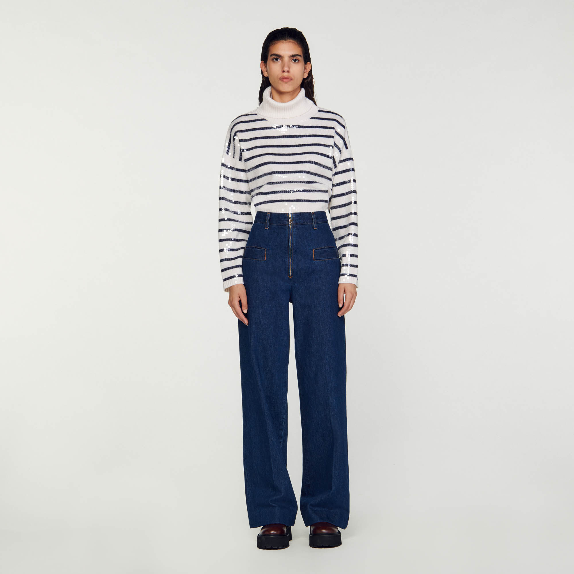 Sandro high online waisted jeans