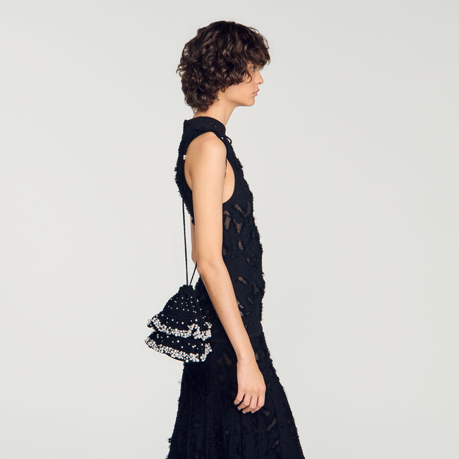 Beaded knit bag - Women | Sandro