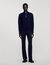 Wool jumper with zip collar
