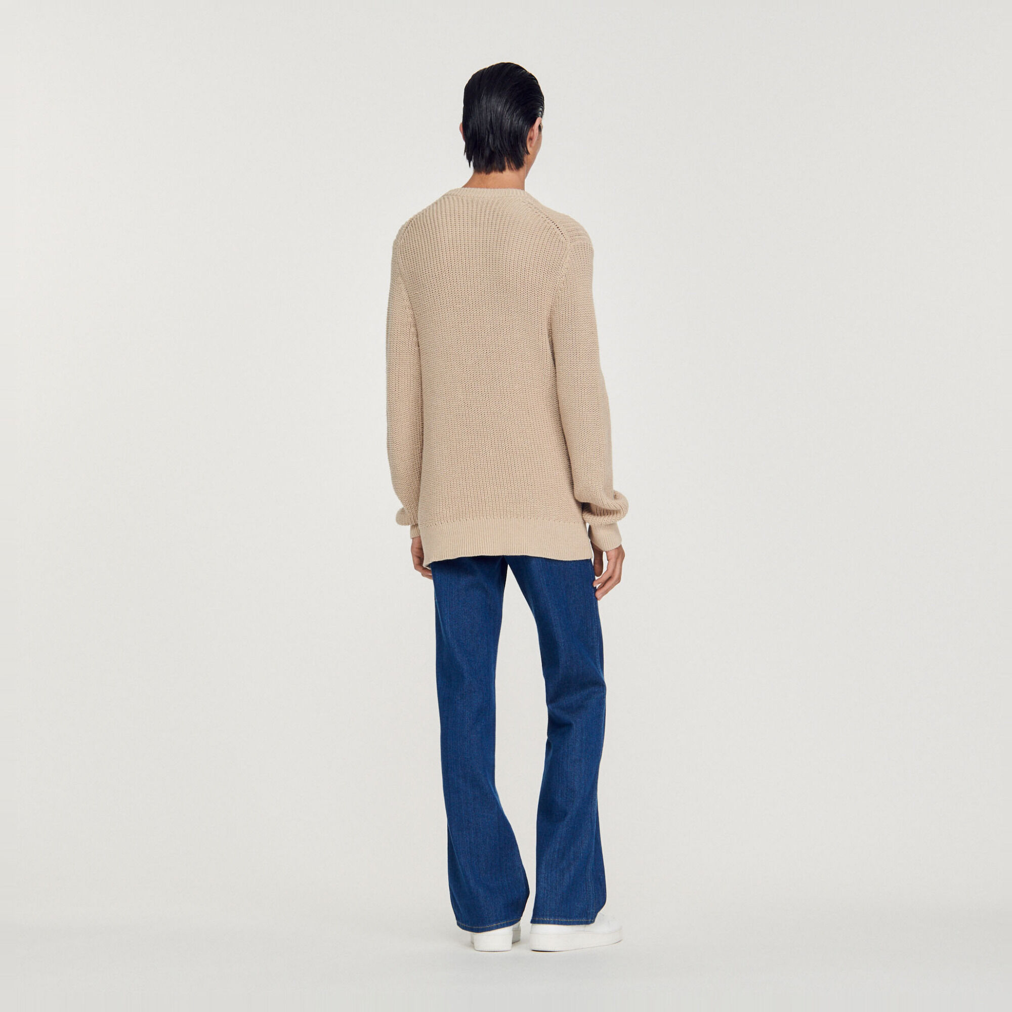 Cotton and silk sweater