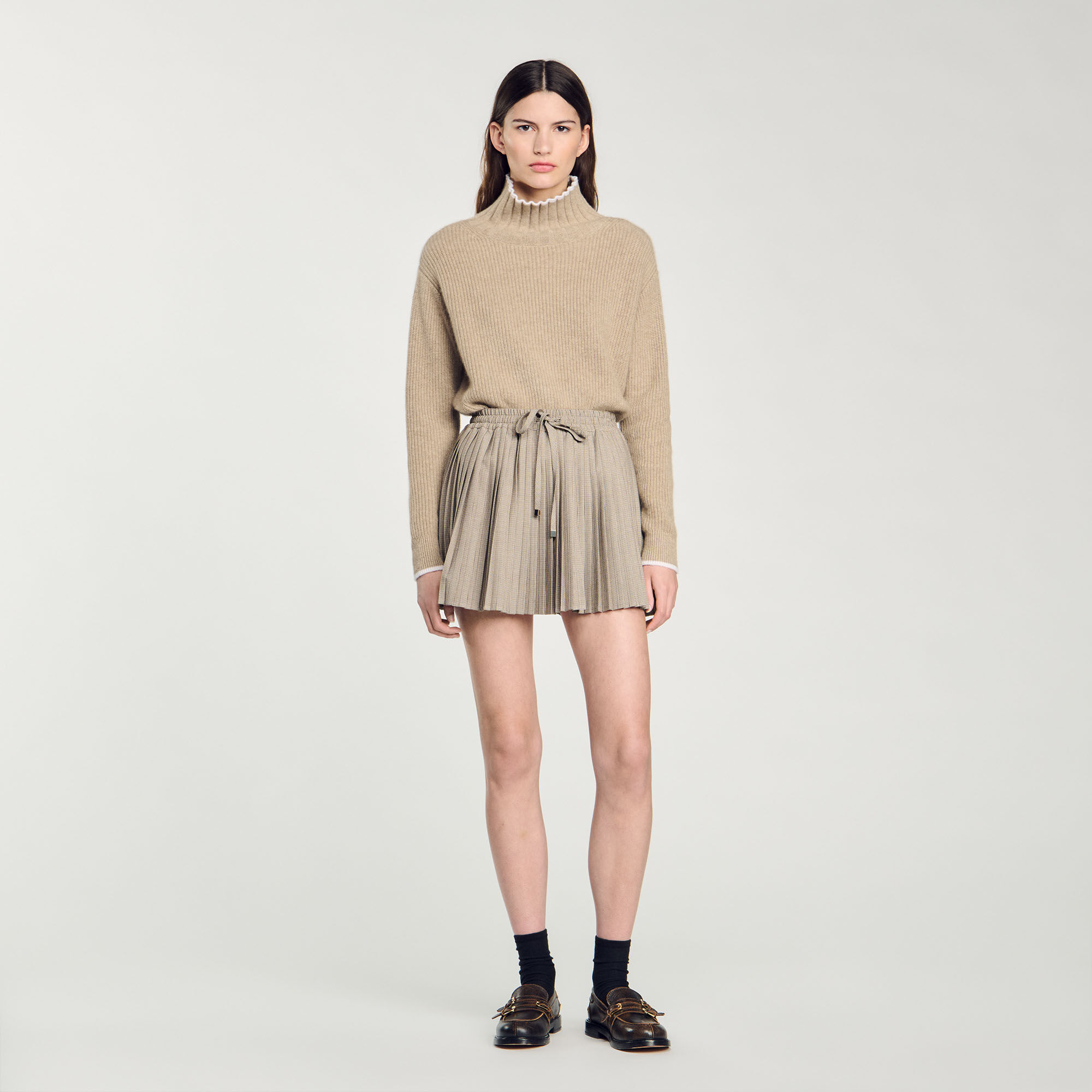 Short pleated skirt uk cheap