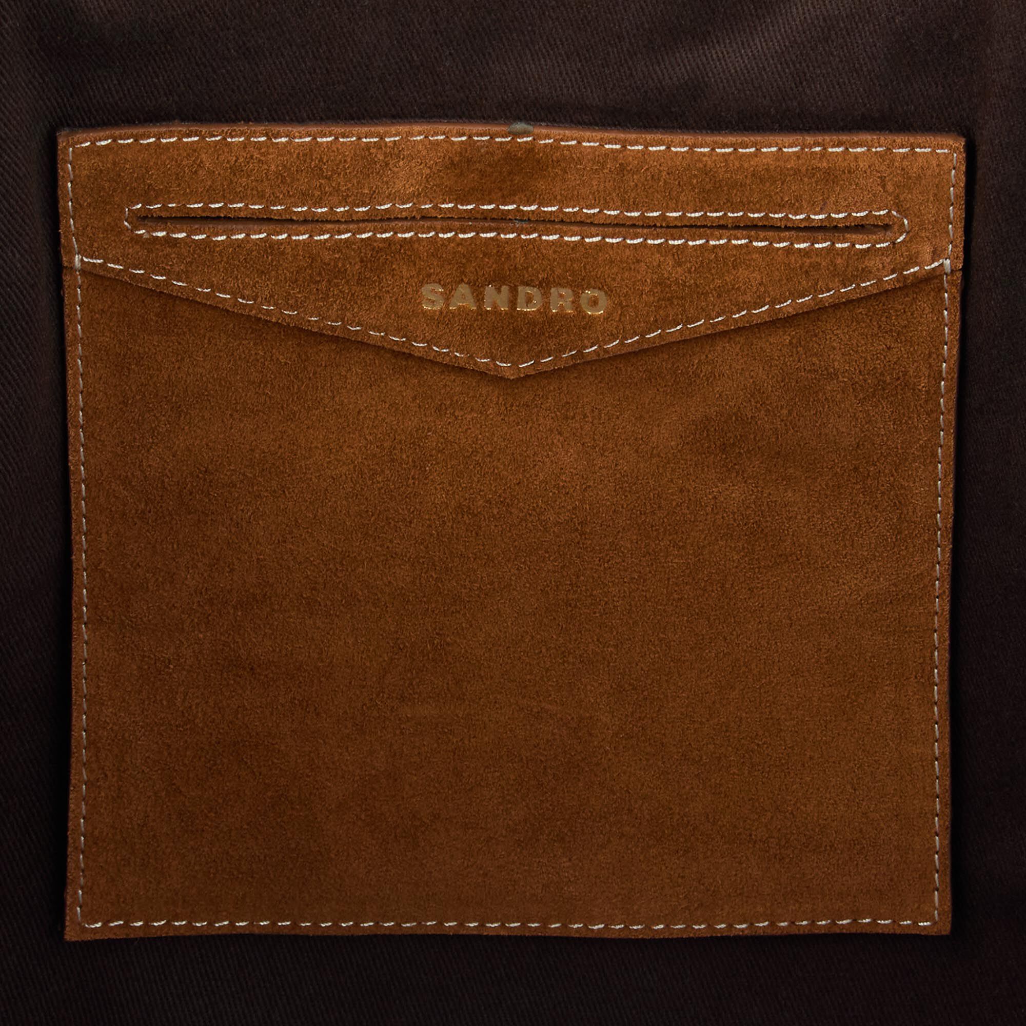 Suede shopping bag
