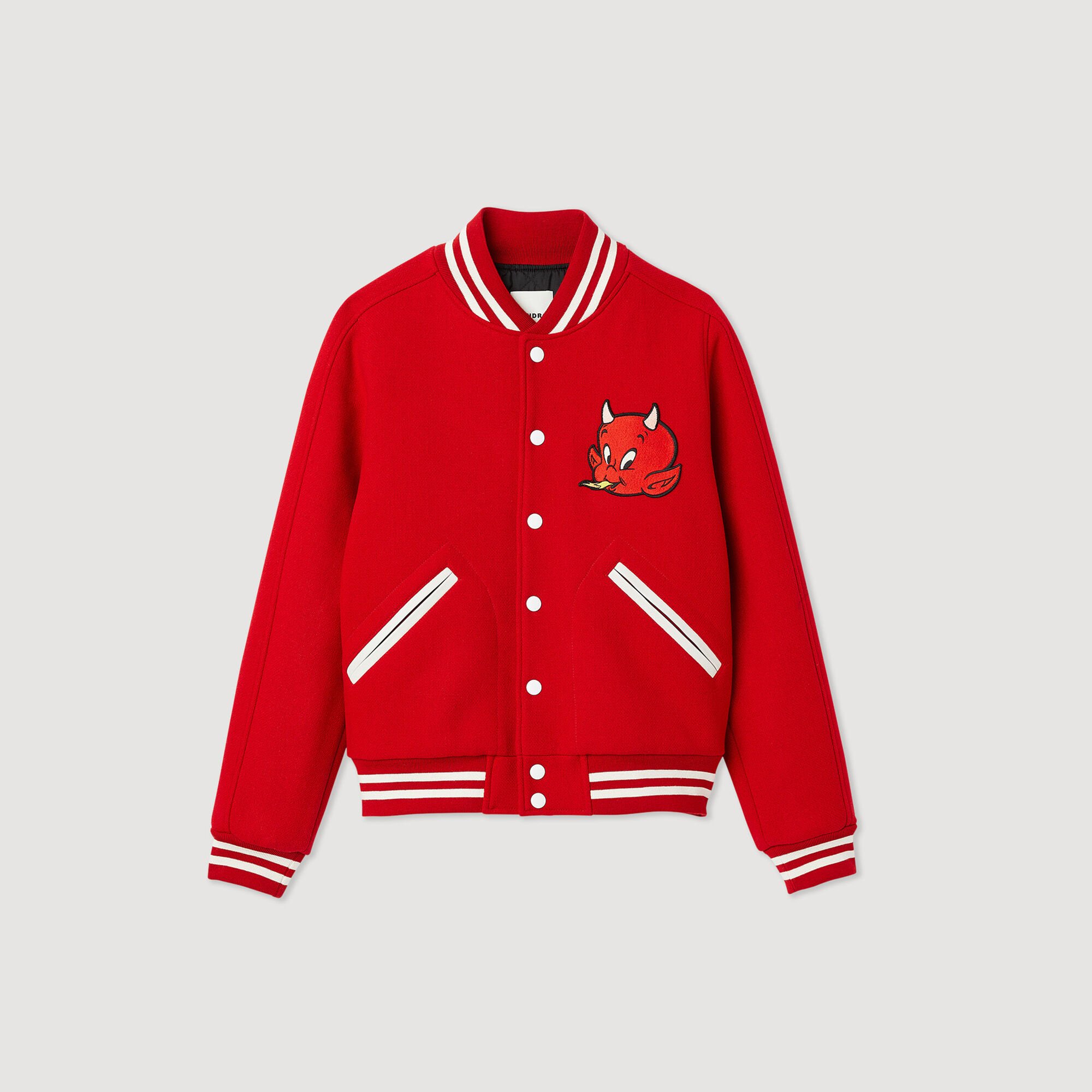 Hot Stuff wool cloth varsity jacket