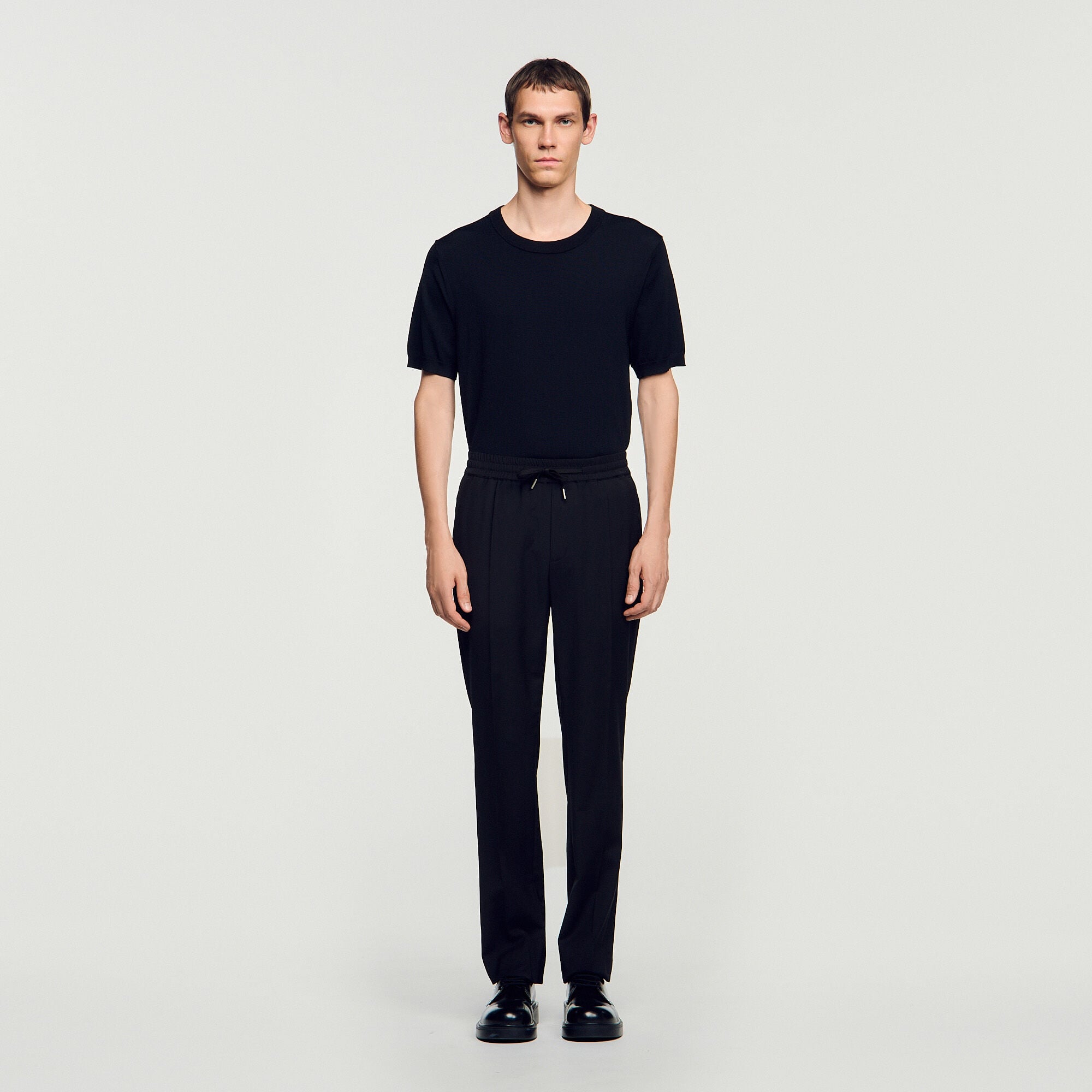 Elasticated straight-leg trousers - Men | Sandro