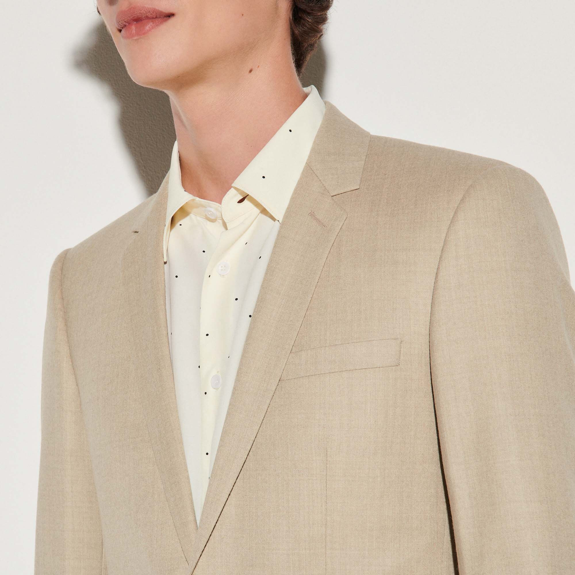 Flannel suit jacket