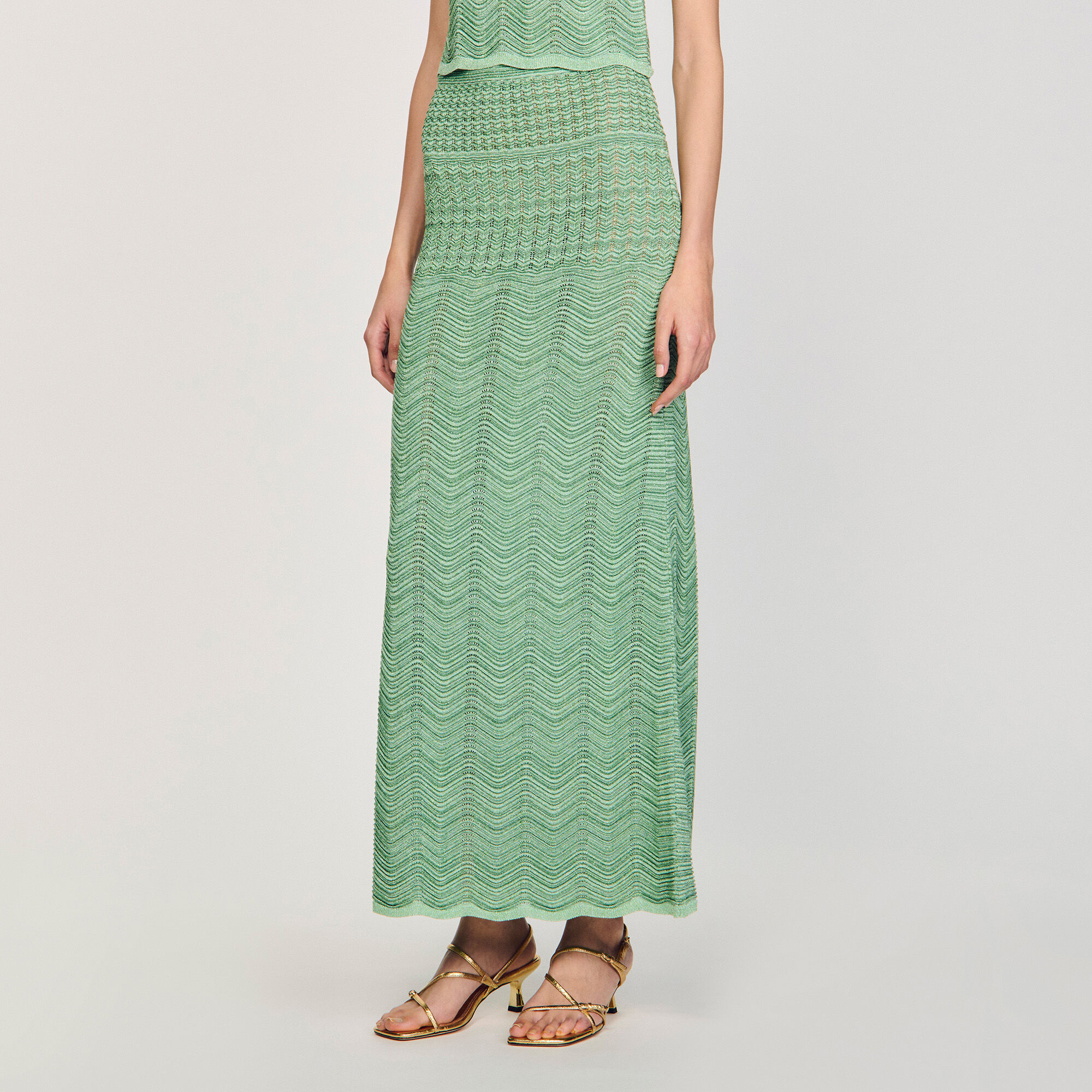 【BNFROM】From knit skirt Bi-Colour Knit Skirt in Multicolour | JOSEPH CA
