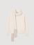 Knitted jumper with scarf collar
