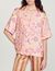 Flowing shirt with Peace & Love print