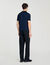 Knitted polo shirt with zip collar