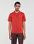 Short-sleeve knitted polo shirt