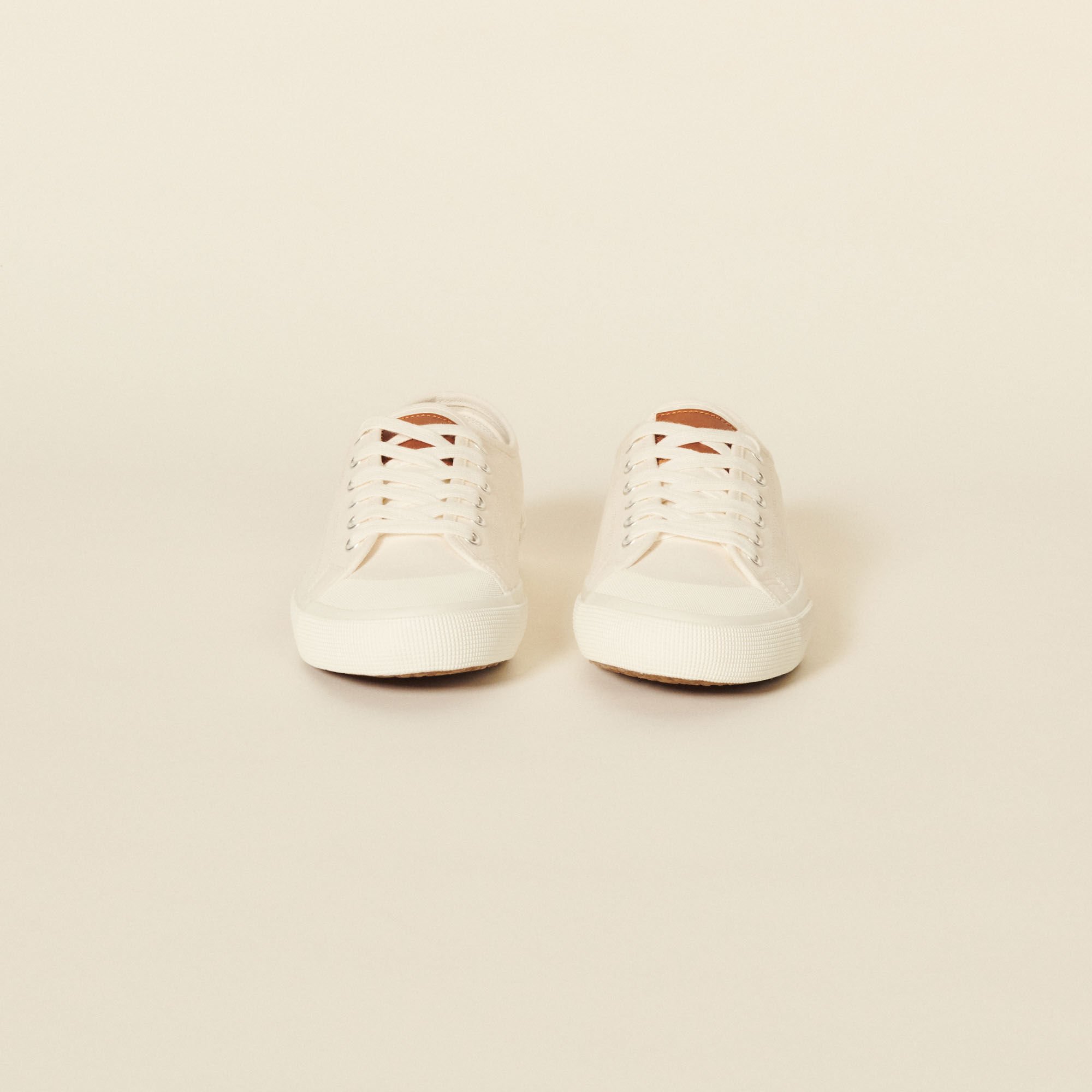 Low-top canvas trainers