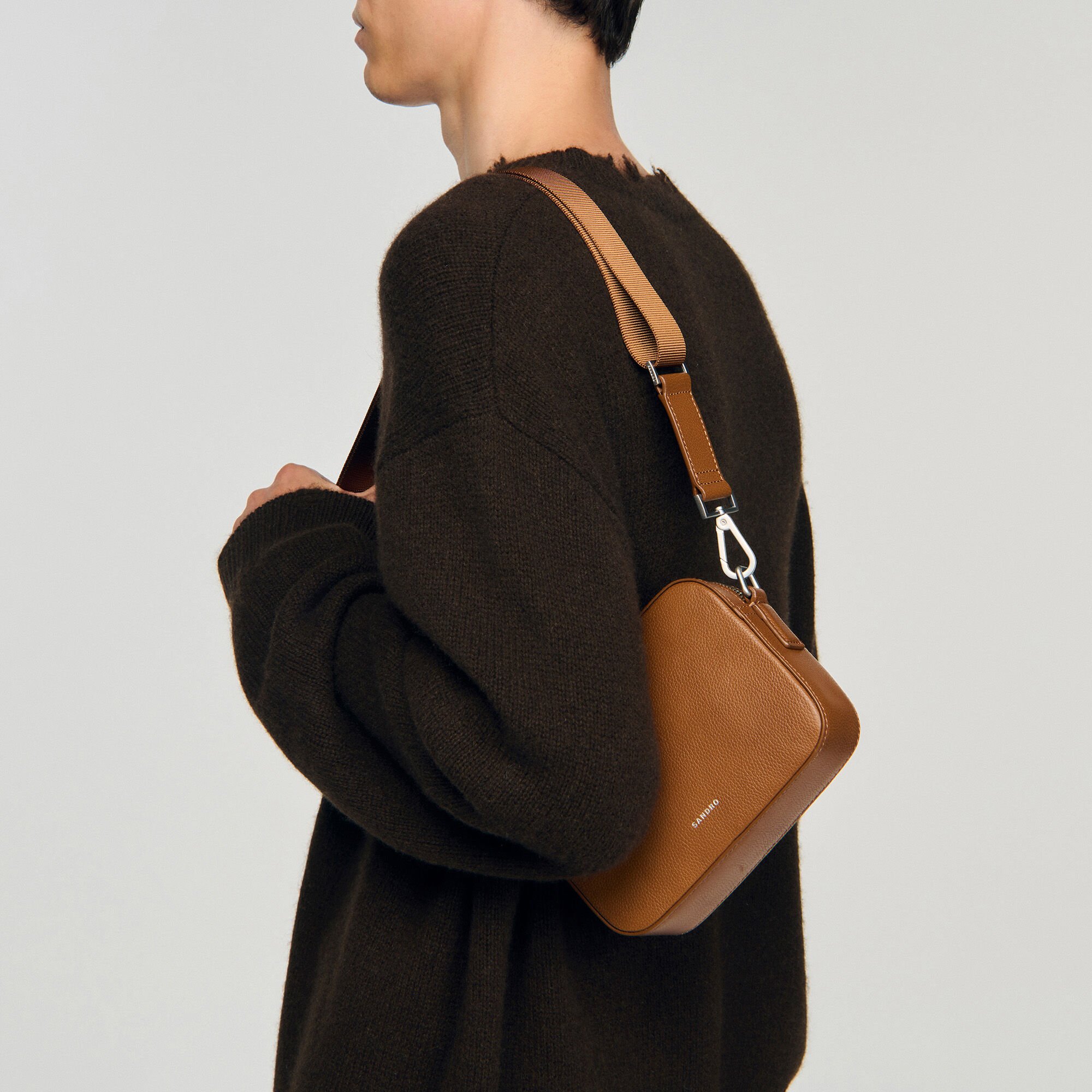 Small grained leather bag