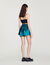 Satiny wide-leg shorts