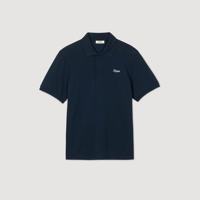 Cotton piqué polo shirt