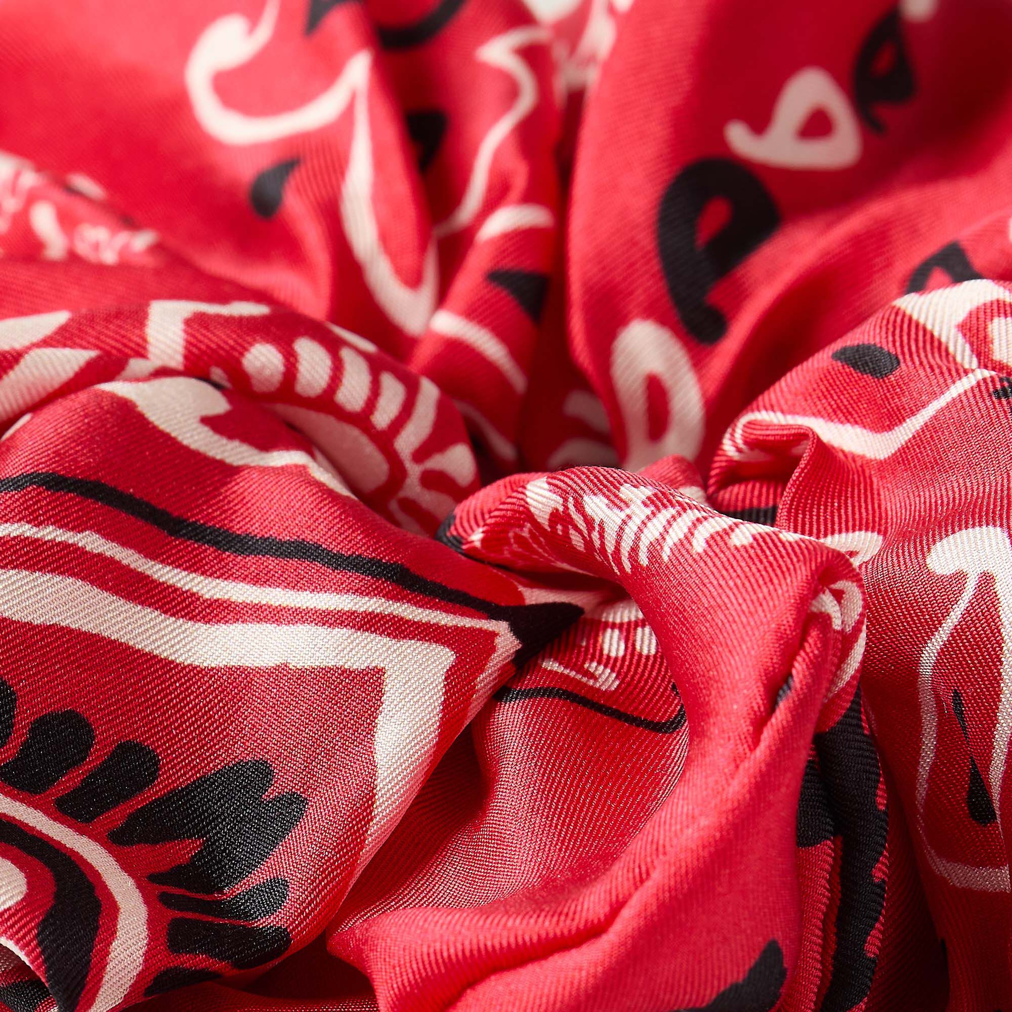 Bandana print scrunchie