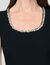 Jumpsuit with rhinestone collar
