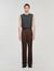 Wide-leg wool trousers