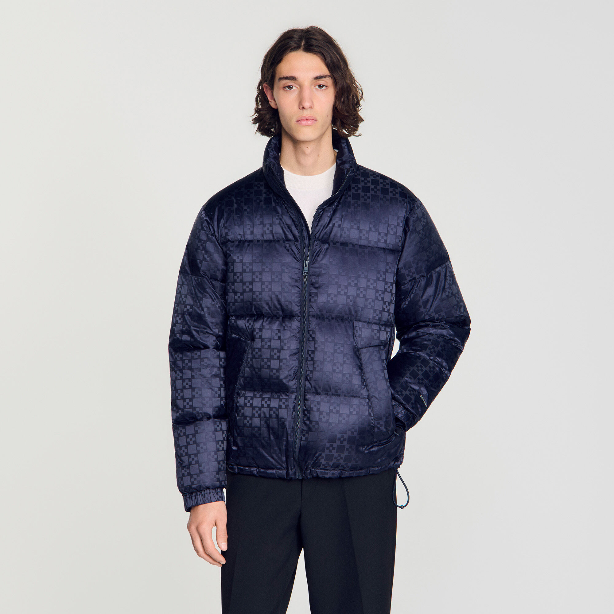 Water-repellent cross-motif puffer - Men | Sandro