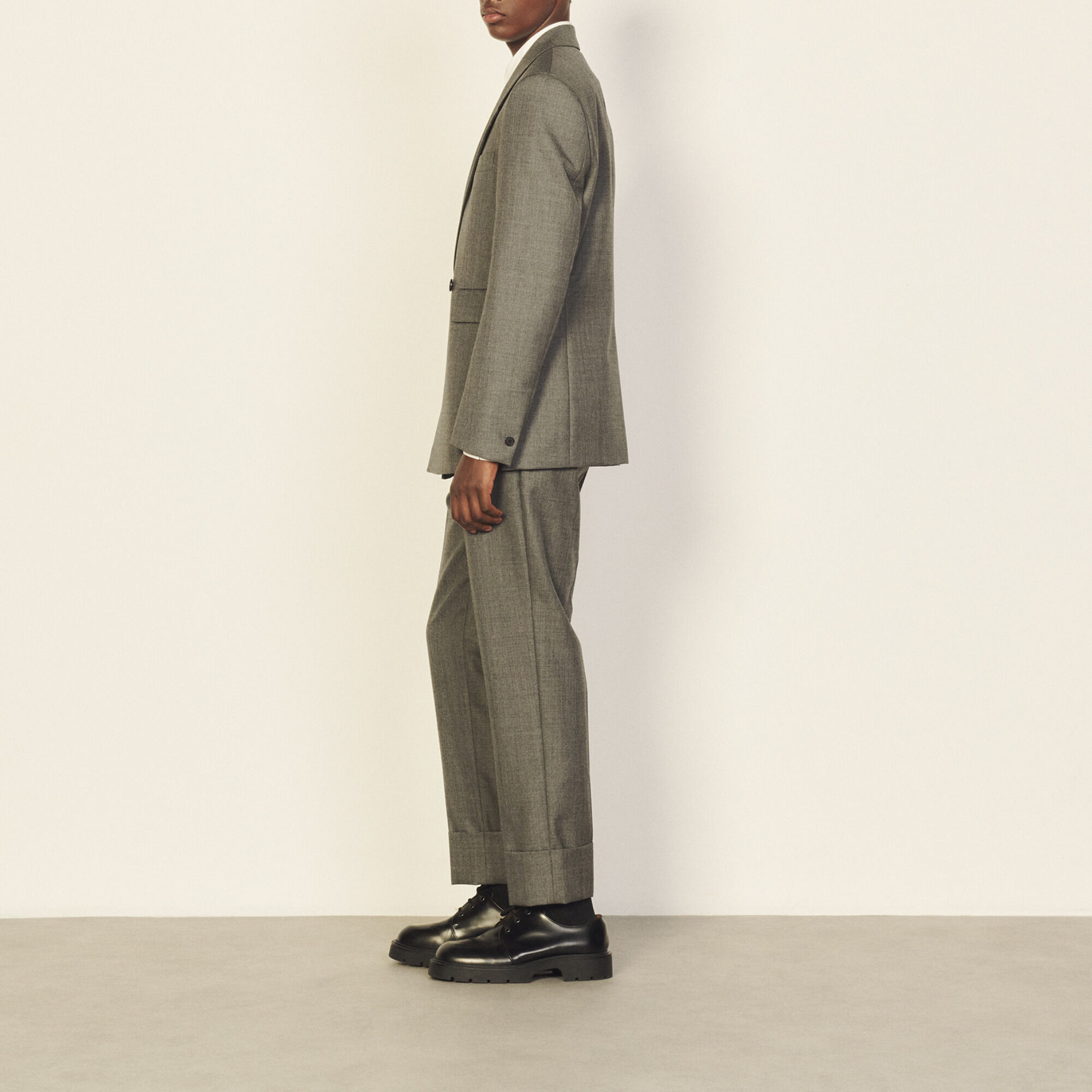 Double-breasted suit jacket