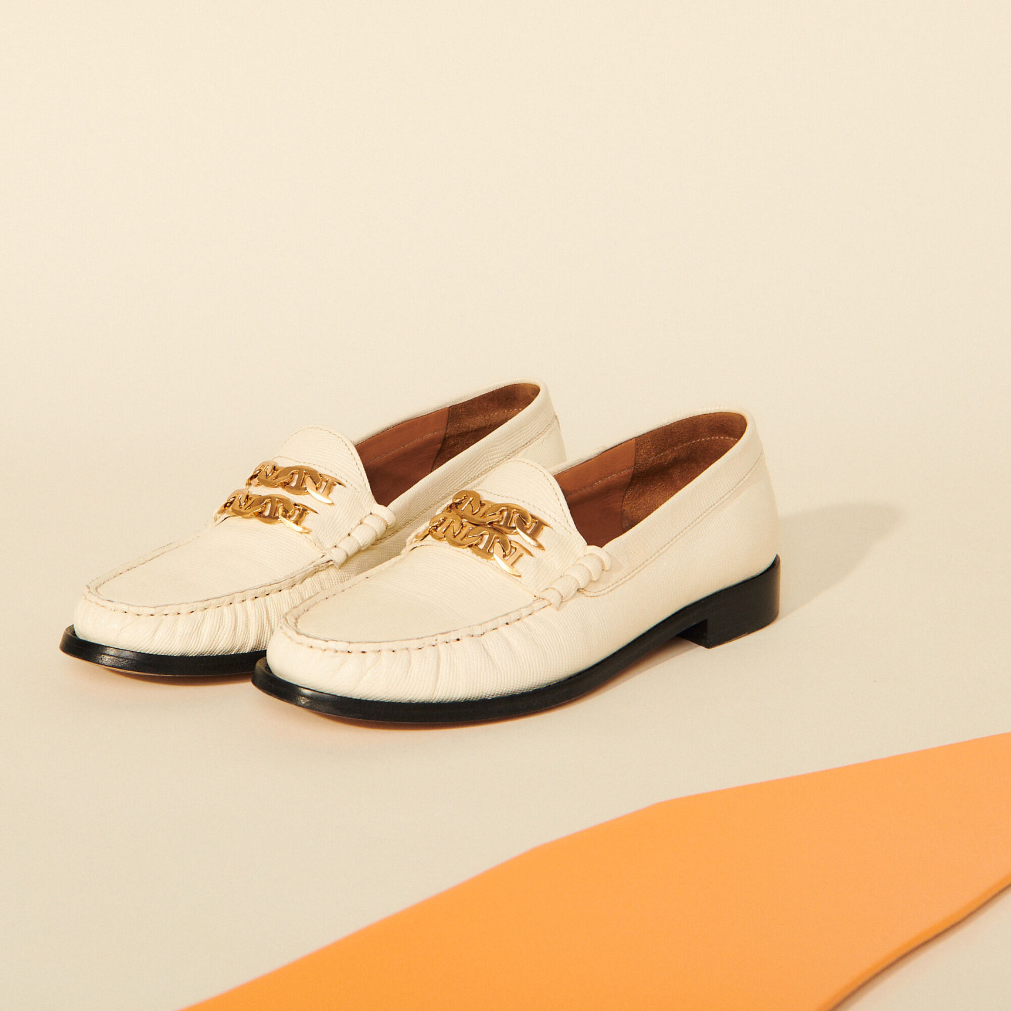 Leather loafers