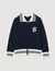 Two-tone knitted cardigan