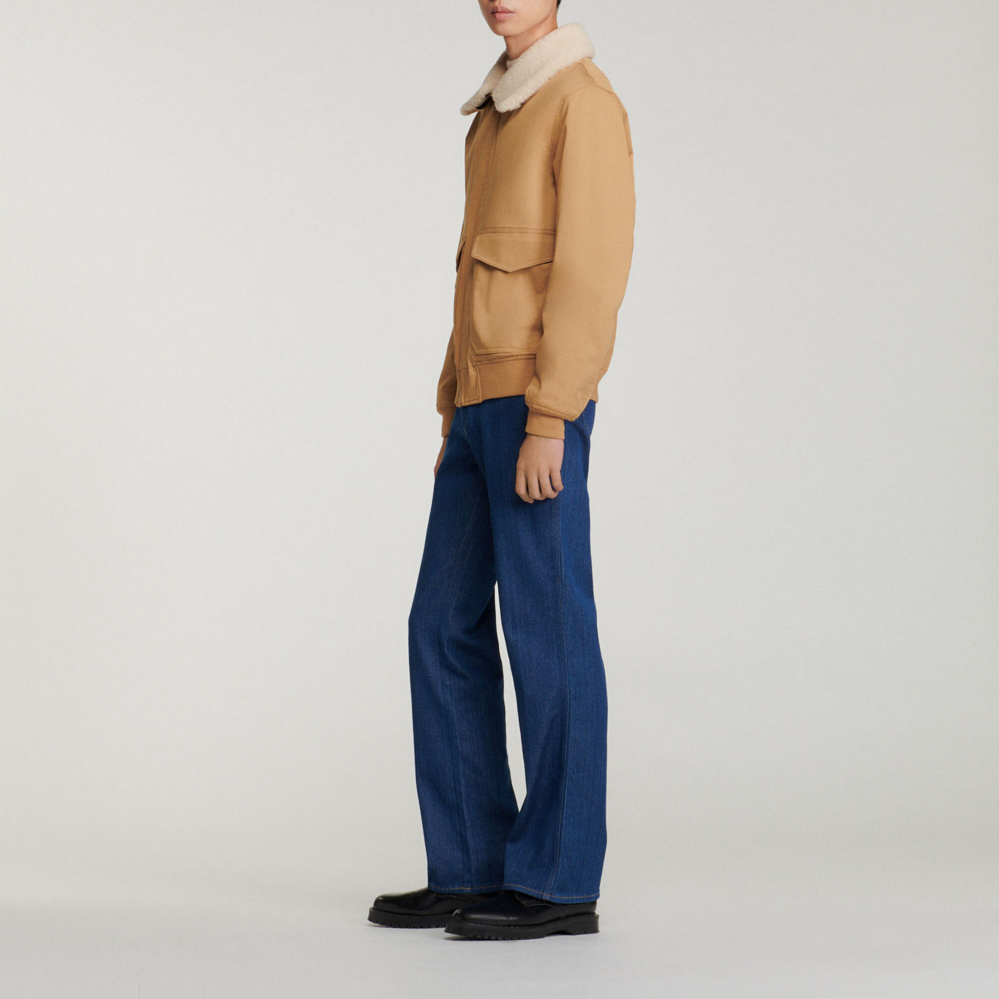 Cotton aviator jacket