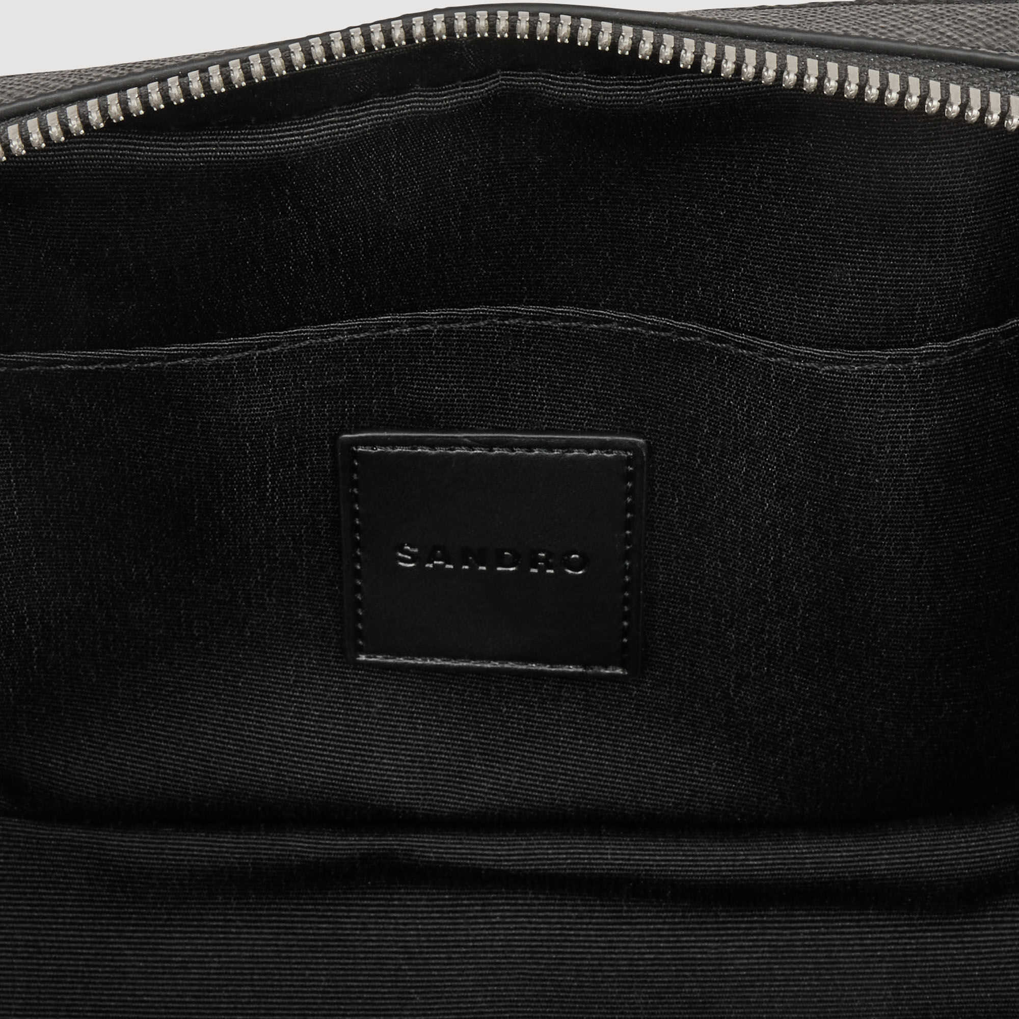 Small reconstitued leather bag