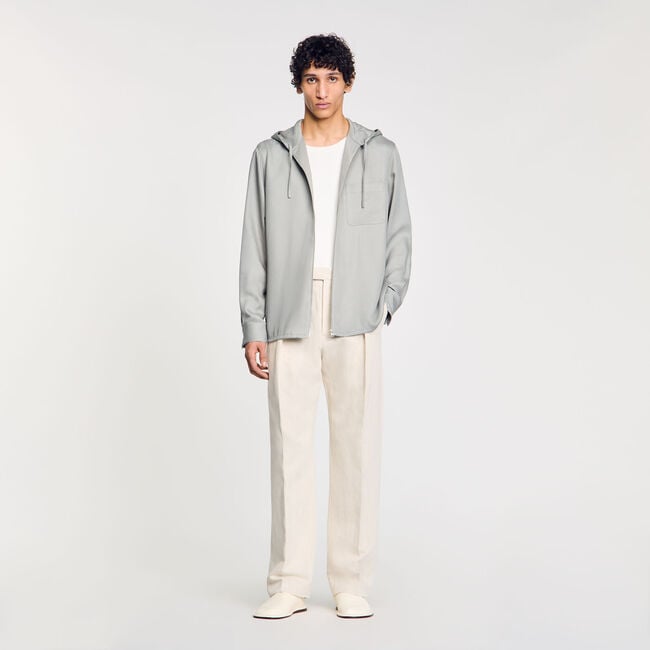 Hooded shirt