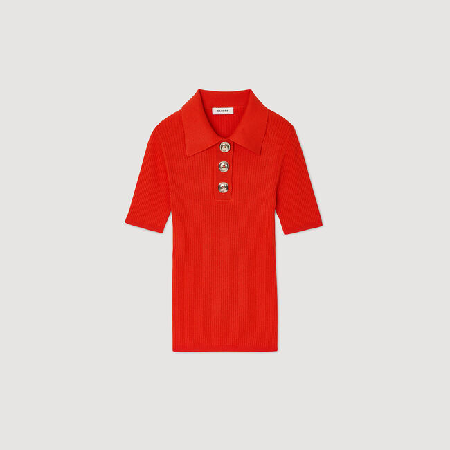Polo-neck jumper