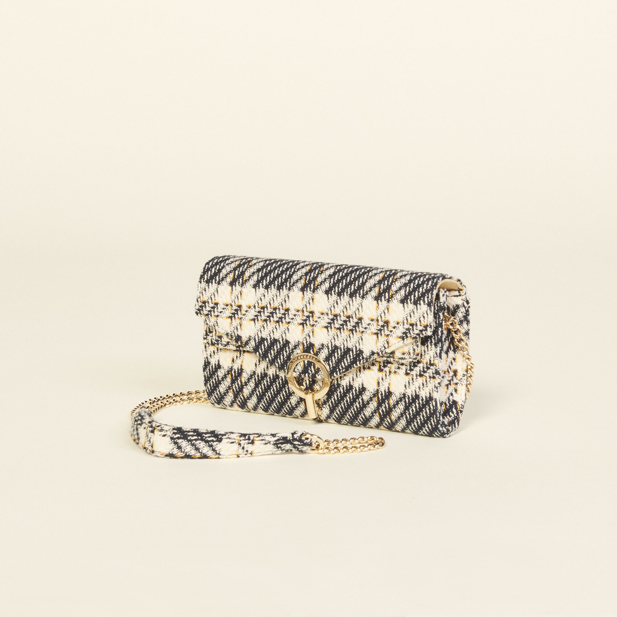 Tweed clutch bag blue For Women Sandro Paris