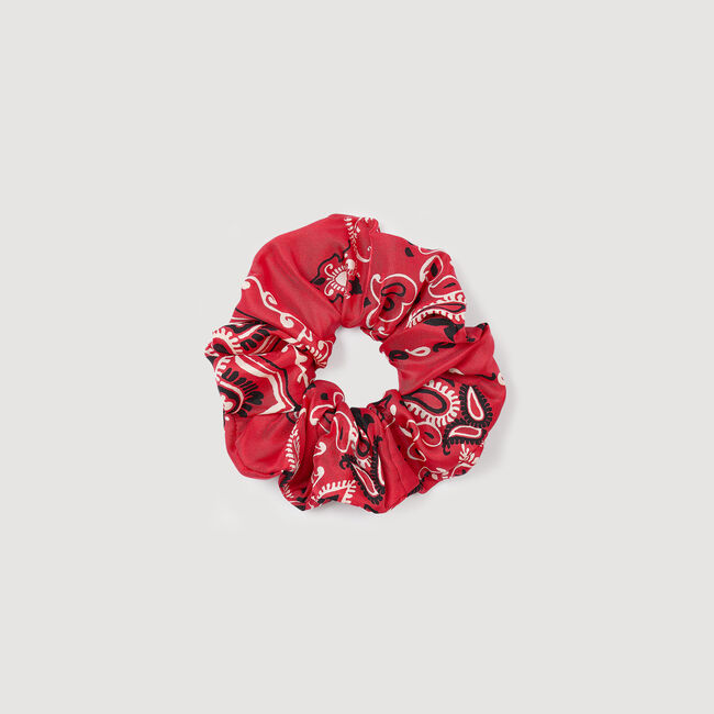 Bandana print scrunchie