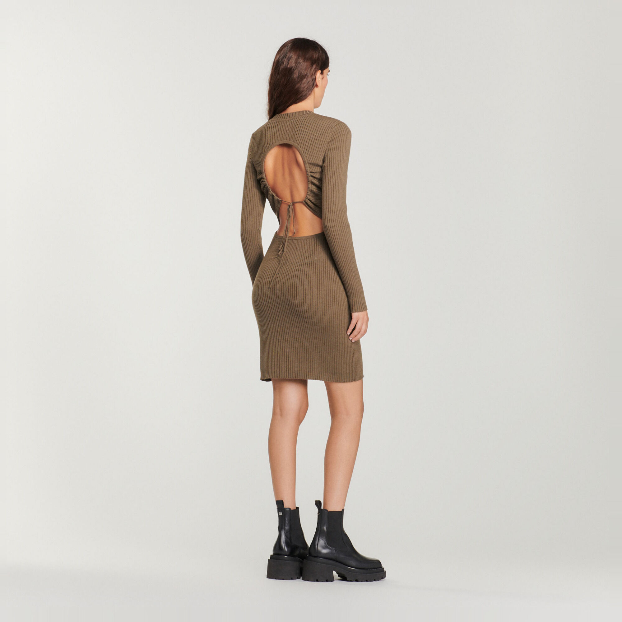 Ribbed knit dress