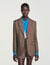 Check wool jacket