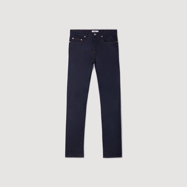 Raw slim-fit jeans