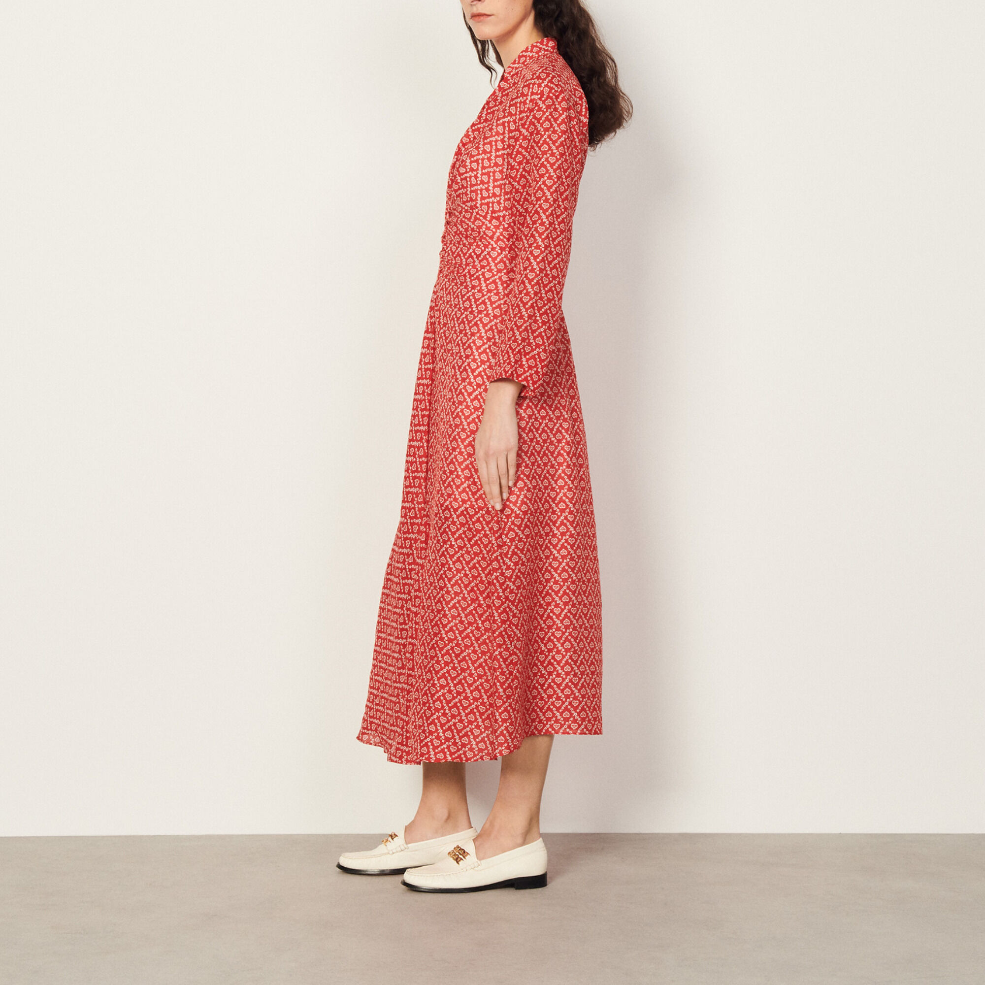 Long printed dress