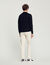 Wool cardigan with S patch