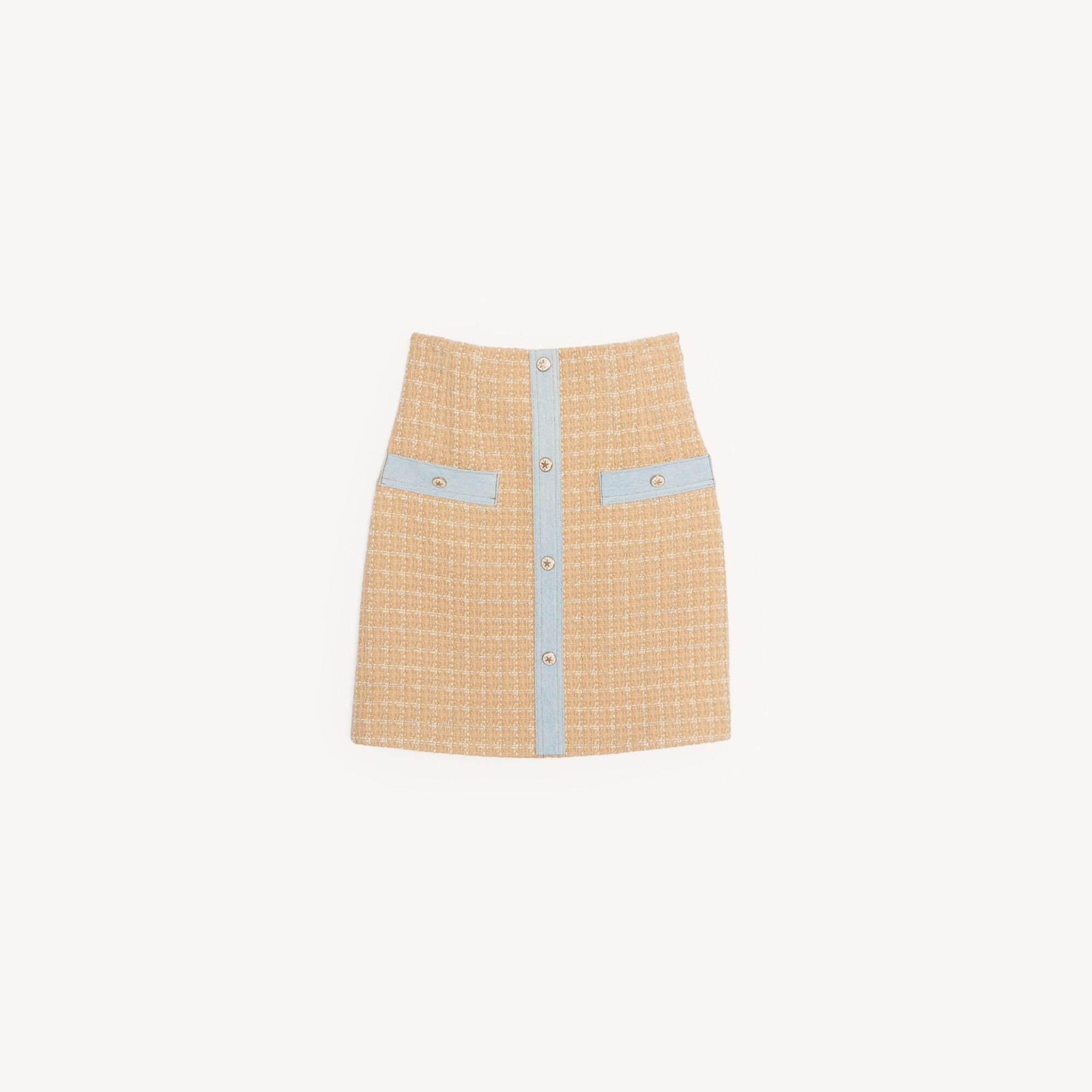 Short tweed skirt