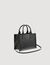 Small tote bag in certified leather