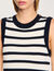 Striped knit short dress